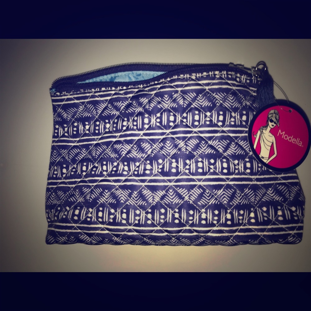 Blue modella cosmetic bag